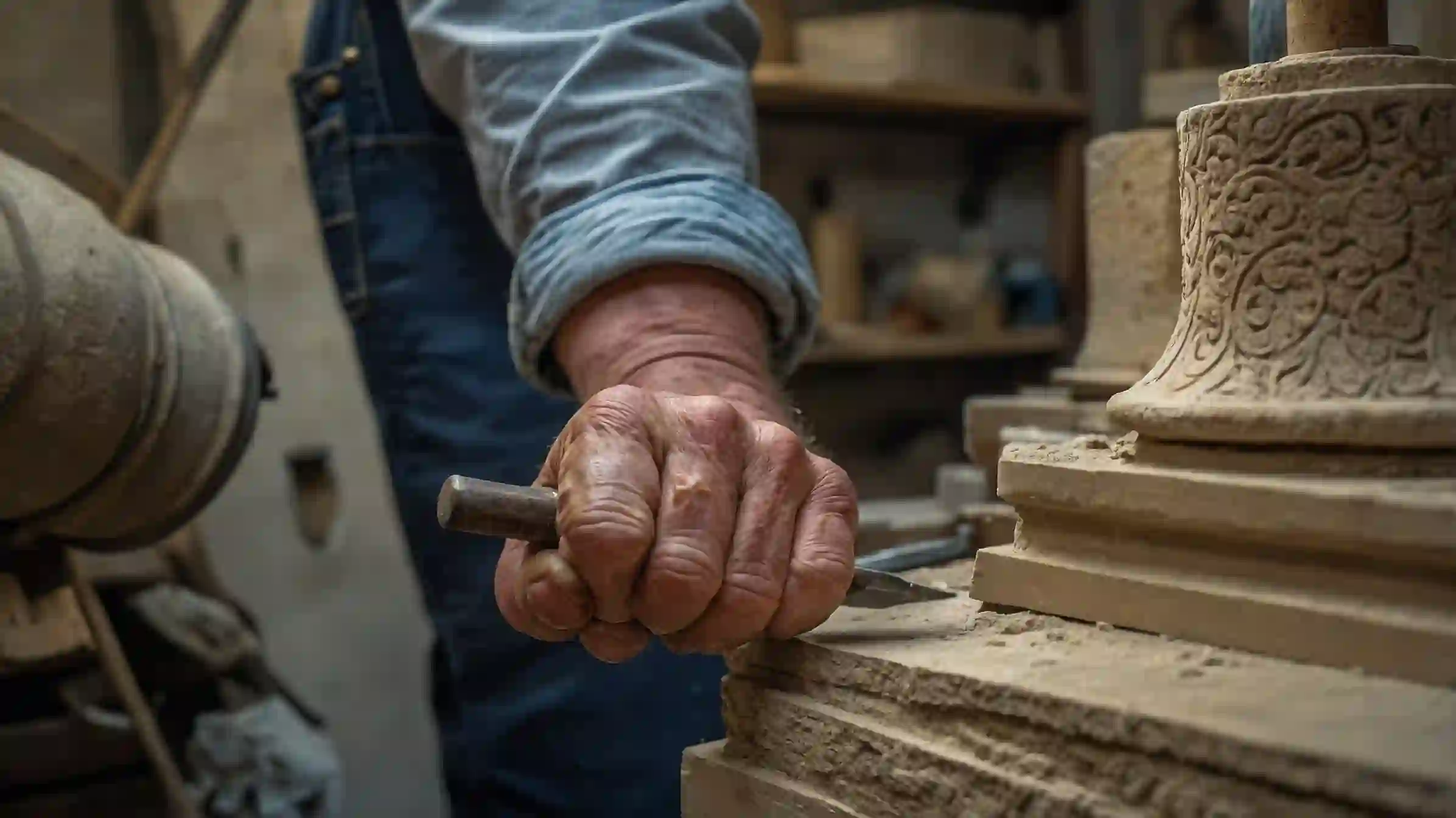 Dresden Steinmetz Meissel Hammer 