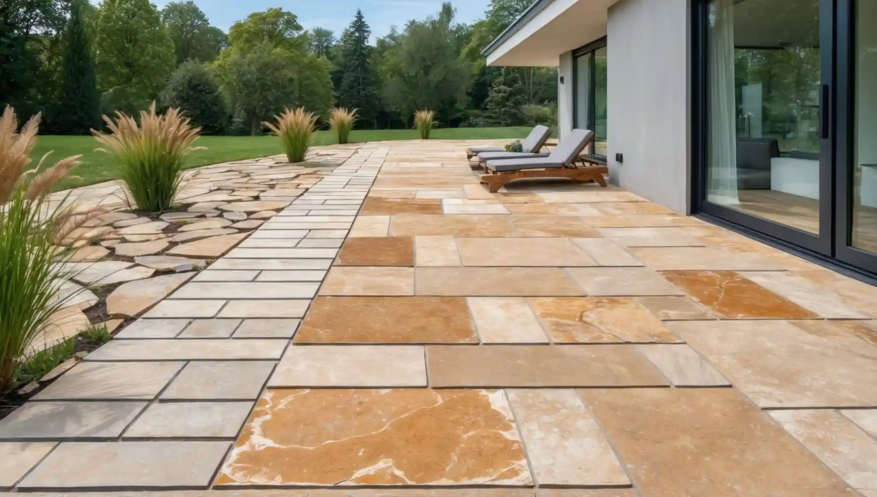 Aussenbereich Gehweg Platten Terrasse Aussenbereich Gehweg Platten Terrasse