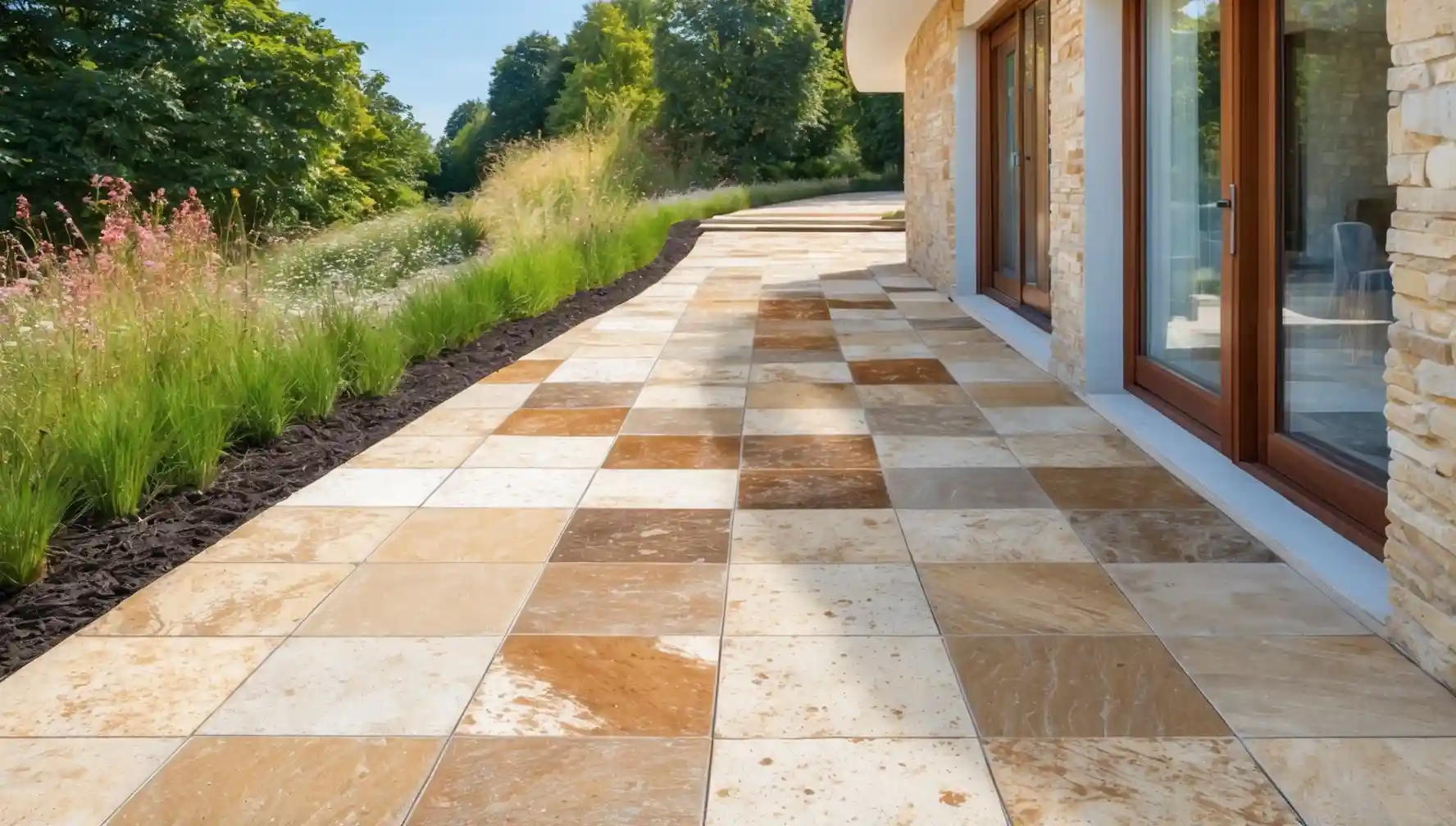 terrasse gehweg platten terrasse gehweg platten